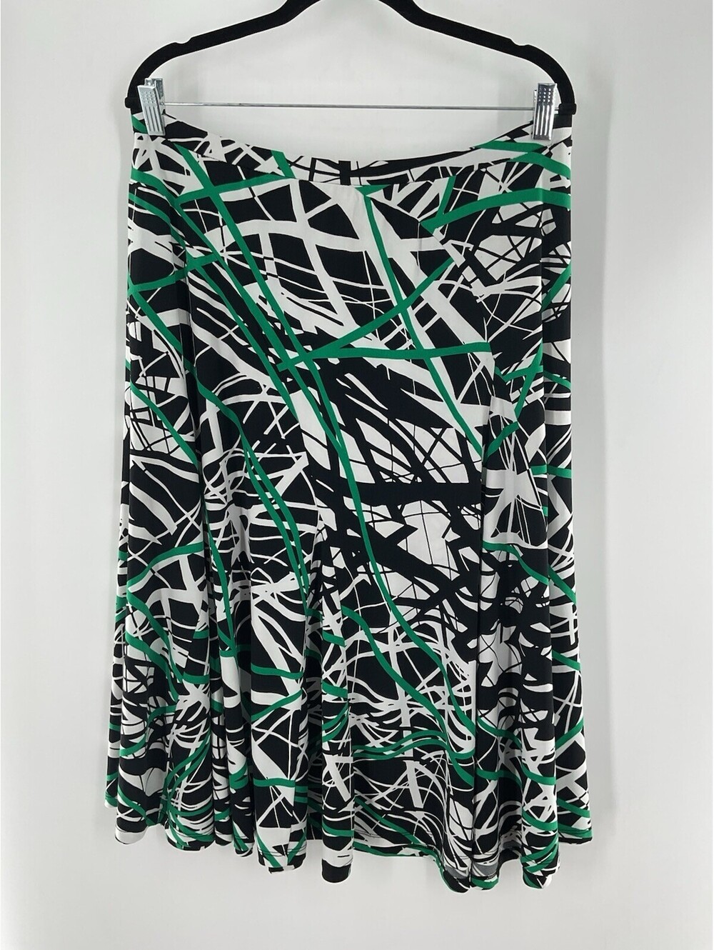 Nine West Women’s Extra Large Mini Skirt Geometric Pattern Multicolor 007
